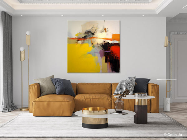 Modern Canvas Art Paintings, Contemporary Canvas Art, Original Modern Wall Art, Modern Acrylic Artwork, Large Abstract Paintings for Bedroom-Silvia Home Craft