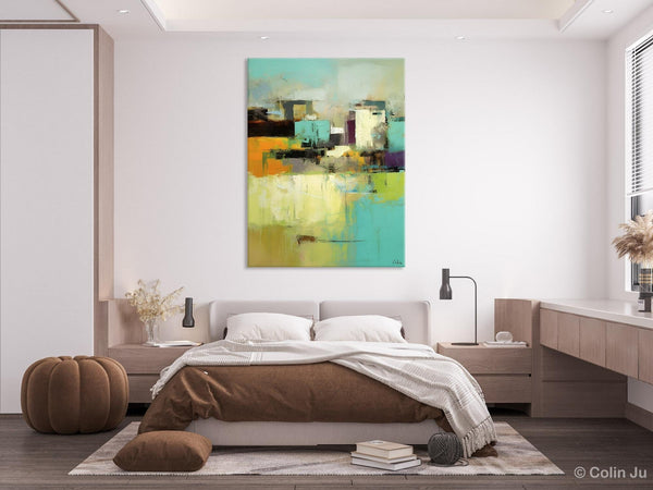 Contemporary Wall Art Paintings, Abstract Wall Paintings, Extra Large Paintings for Dining Room, Hand Painted Canvas Art, Original Artowrk-Silvia Home Craft