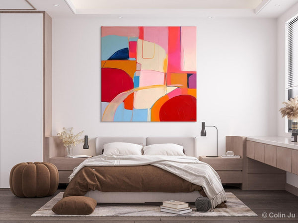 Modern Acrylic Artwork, Simple Canvas Paintings, Large Abstract Painting for Dining Room, Contemporary Canvas Art, Original Modern Wall Art-Silvia Home Craft