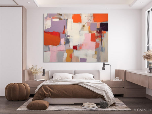 Acrylic Paintings on Canvas, Large Original Abstract Art, Contemporary Acrylic Painting on Canvas, Oversized Modern Abstract Wall Paintings-Silvia Home Craft