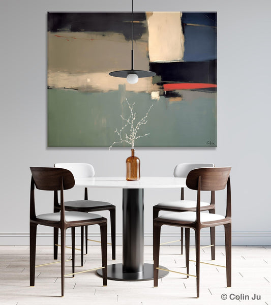 Contemporary Acrylic Paintings, Extra Large Abstract Painting for Living Room, Large Original Abstract Wall Art, Abstract Painting on Canvas-Silvia Home Craft