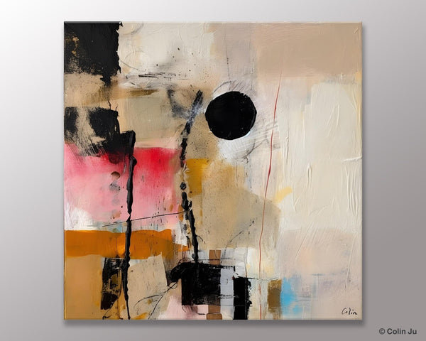 Modern Canvas Art Paintings, Abstract Wall Art for Bedroom, Original Modern Acrylic Artwork, Extra Large Abstract Paintings for Dining Room-Silvia Home Craft