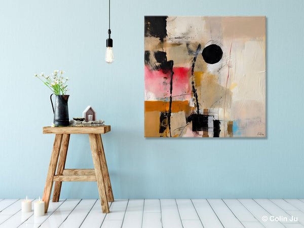 Modern Canvas Art Paintings, Abstract Wall Art for Bedroom, Original Modern Acrylic Artwork, Extra Large Abstract Paintings for Dining Room-Silvia Home Craft