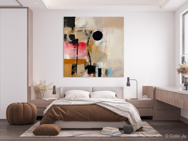 Modern Canvas Art Paintings, Abstract Wall Art for Bedroom, Original Modern Acrylic Artwork, Extra Large Abstract Paintings for Dining Room-Silvia Home Craft