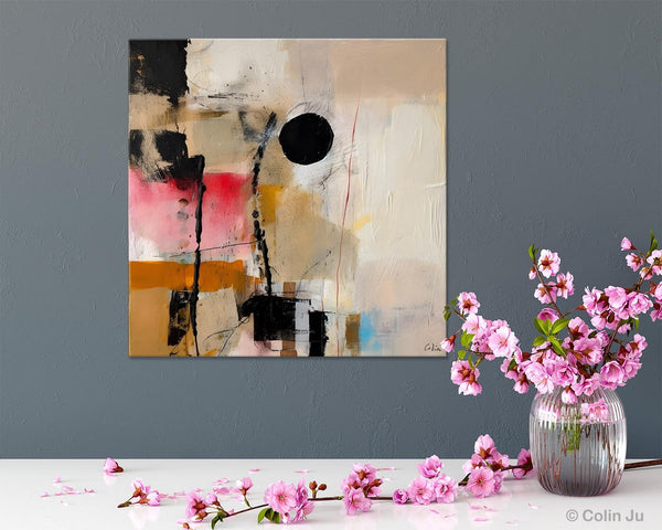 Modern Canvas Art Paintings, Abstract Wall Art for Bedroom, Original Modern Acrylic Artwork, Extra Large Abstract Paintings for Dining Room-Silvia Home Craft