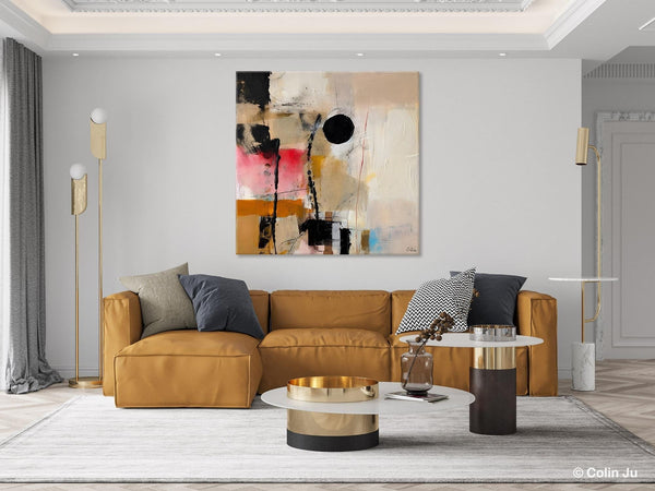 Modern Canvas Art Paintings, Abstract Wall Art for Bedroom, Original Modern Acrylic Artwork, Extra Large Abstract Paintings for Dining Room-Silvia Home Craft