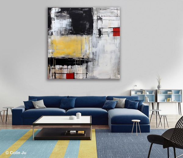 Original Modern Acrylic Artwork, Extra Large Abstract Paintings for Dining Room, Modern Canvas Art Paintings, Abstract Wall Art for Bedroom-Silvia Home Craft