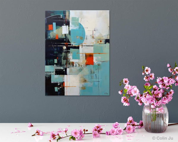 Contemporary Acrylic Painting on Canvas, Large Wall Art Painting for Bedroom, Original Canvas Art, Oversized Modern Abstract Wall Paintings-Silvia Home Craft