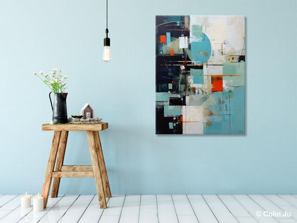 Contemporary Acrylic Painting on Canvas, Large Wall Art Painting for Bedroom, Original Canvas Art, Oversized Modern Abstract Wall Paintings-Silvia Home Craft