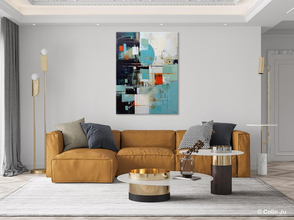 Contemporary Acrylic Painting on Canvas, Large Wall Art Painting for Bedroom, Original Canvas Art, Oversized Modern Abstract Wall Paintings-Silvia Home Craft