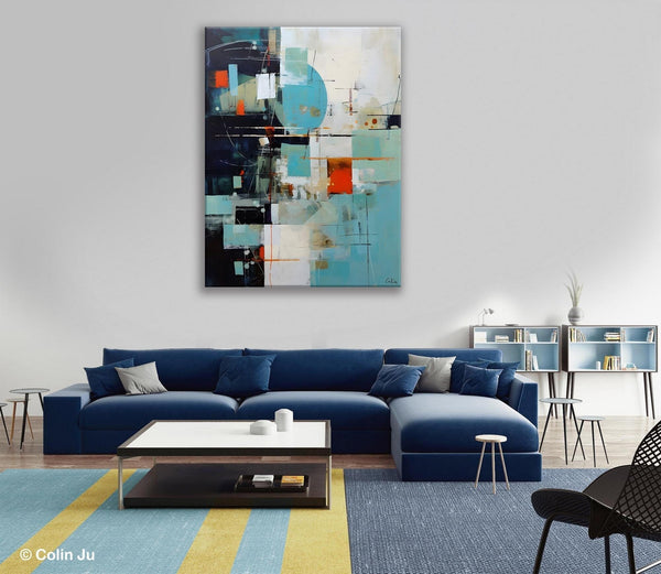Contemporary Acrylic Painting on Canvas, Large Wall Art Painting for Bedroom, Original Canvas Art, Oversized Modern Abstract Wall Paintings-Silvia Home Craft