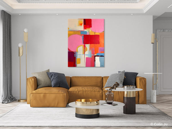 Large Wall Art Painting for Living Room, Large Modern Canvas Wall Paintings, Original Abstract Art, Contemporary Acrylic Painting on Canvas-Silvia Home Craft