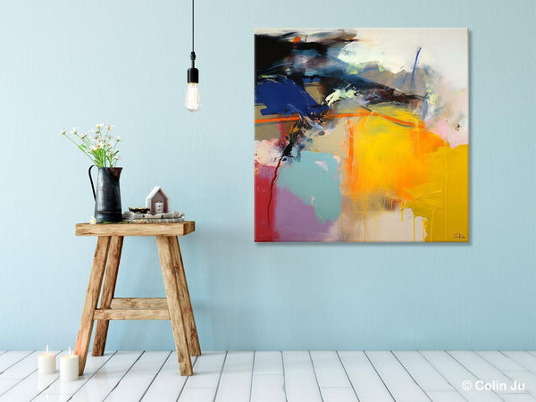 Original Modern Abstract Artwork, Extra Large Canvas Paintings for Living Room, Modern Canvas Art Paintings, Abstract Wall Art for Sale-Silvia Home Craft