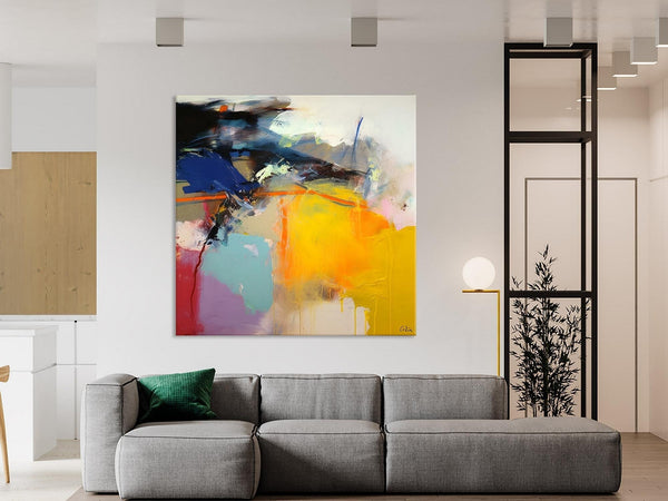 Original Modern Abstract Artwork, Extra Large Canvas Paintings for Living Room, Modern Canvas Art Paintings, Abstract Wall Art for Sale-Silvia Home Craft