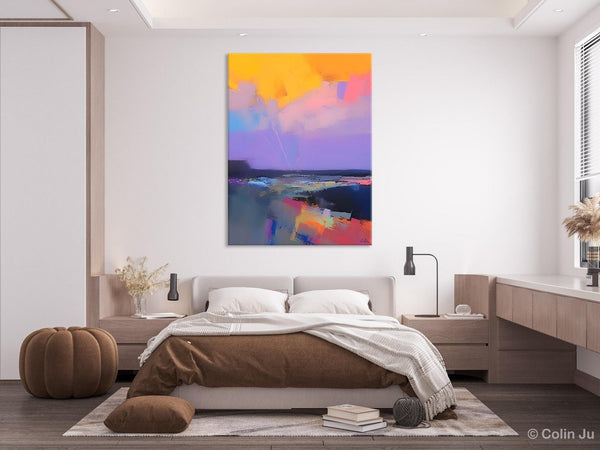Abstract Landscape Artwork, Contemporary Wall Art Paintings, Extra Large Original Art, Landscape Painting on Canvas, Hand Painted Canvas Art