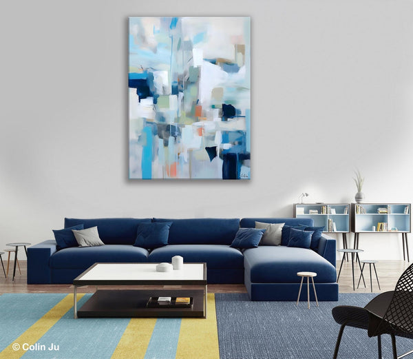 Large Modern Canvas Wall Paintings, Original Abstract Art, Hand Painted Acrylic Painting on Canvas, Large Wall Art Painting for Dining Room-Silvia Home Craft