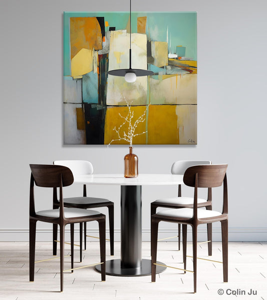 Modern Canvas Paintings, Contemporary Canvas Art, Original Modern Wall Art, Modern Acrylic Artwork, Large Abstract Painting for Bedroom-Silvia Home Craft
