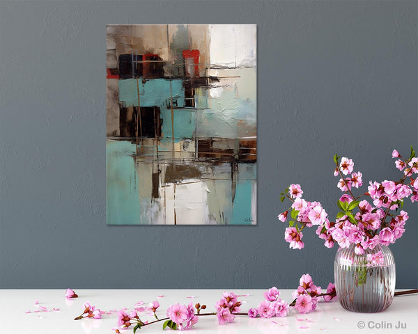 Original Canvas Art, Contemporary Acrylic Painting on Canvas, Large Wall Art Painting for Bedroom, Oversized Modern Abstract Wall Paintings-Silvia Home Craft