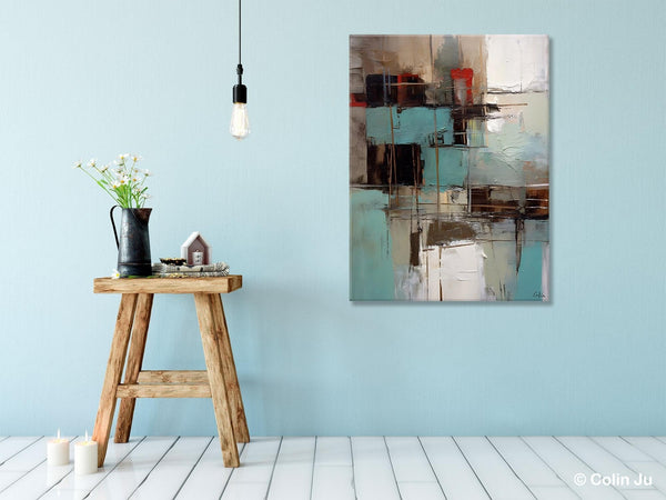 Original Canvas Art, Contemporary Acrylic Painting on Canvas, Large Wall Art Painting for Bedroom, Oversized Modern Abstract Wall Paintings-Silvia Home Craft