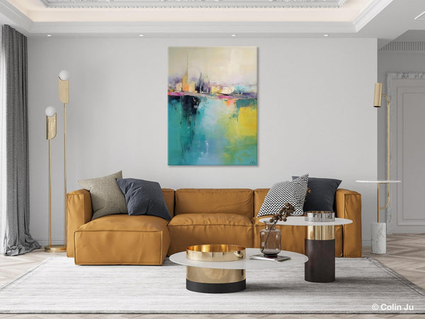 Large Wall Art Painting for Dining Room, Oversized Abstract Art Paintings,Original Canvas Artwork, Contemporary Acrylic Painting on Canvas-Silvia Home Craft