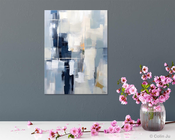 Large Modern Canvas Wall Paintings, Original Abstract Art, Large Wall Art Painting for Dining Room, Hand Painted Acrylic Painting on Canvas-Silvia Home Craft