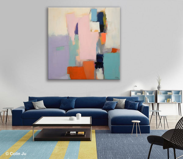 Modern Acrylic Paintings, Original Modern Paintings, Contemporary Canvas Art for Living Room, Extra Large Abstract Paintings on Canvas-Silvia Home Craft