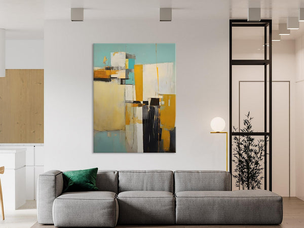Oversized Abstract Wall Art Paintings, Original Modern Artwork, Large Wall Art Painting for Bedroom, Contemporary Acrylic Painting on Canvas-Silvia Home Craft