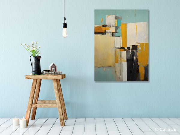 Oversized Abstract Wall Art Paintings, Original Modern Artwork, Large Wall Art Painting for Bedroom, Contemporary Acrylic Painting on Canvas-Silvia Home Craft
