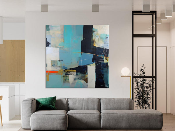 Original Abstract Wall Art, Contemporary Canvas Art, Simple Canvas Paintings, Large Abstract Art for Bedroom, Modern Acrylic Art for Sale-Silvia Home Craft