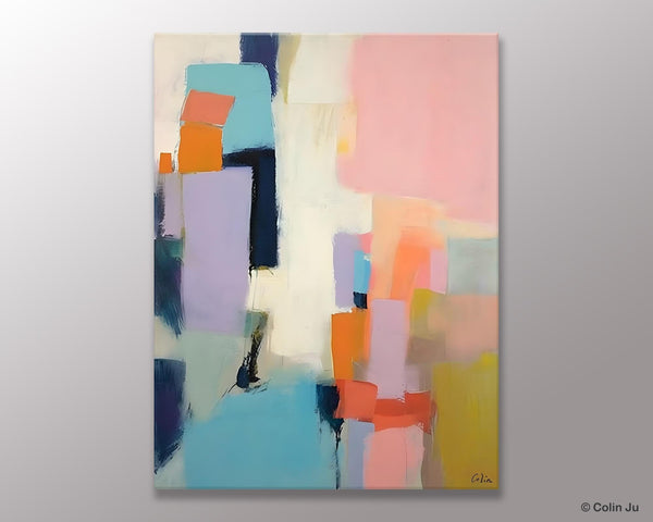Original Abstract Art, Contemporary Acrylic Art on Canvas, Large Wall Art Painting for Bedroom, Oversized Modern Abstract Wall Paintings-Silvia Home Craft