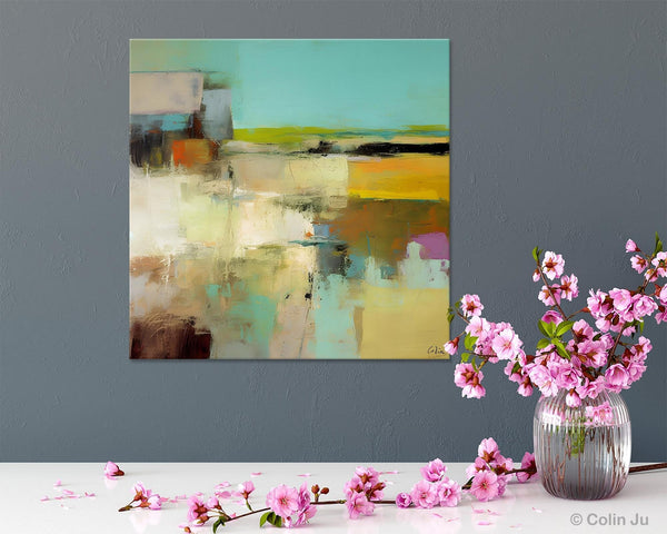 Original Modern Abstract Art for Bedroom, Extra Large Canvas Paintings for Living Room, Abstract Wall Art for Sale, Simple Modern Art-Silvia Home Craft
