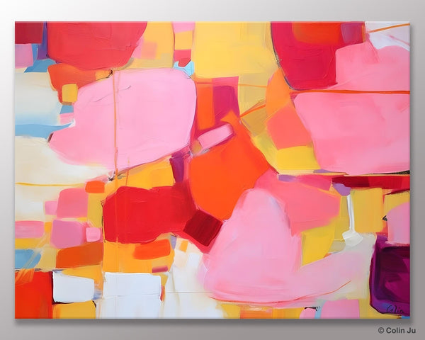 Original Modern Artwork, Large Wall Art Painting for Bedroom, Oversized Abstract Wall Art Paintings, Contemporary Acrylic Painting on Canvas-Silvia Home Craft