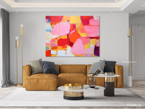 Original Modern Artwork, Large Wall Art Painting for Bedroom, Oversized Abstract Wall Art Paintings, Contemporary Acrylic Painting on Canvas-Silvia Home Craft