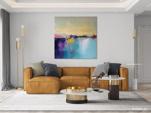 Original Abstract Wall Art, Simple Canvas Art, Large Canvas Paintings for Living Room, Large Abstract Artwork, Modern Acrylic Art for Sale-Silvia Home Craft