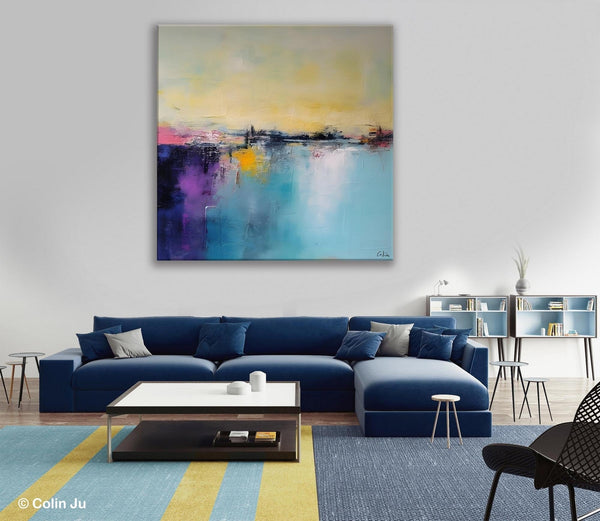 Original Abstract Wall Art, Simple Canvas Art, Large Canvas Paintings for Living Room, Large Abstract Artwork, Modern Acrylic Art for Sale-Silvia Home Craft