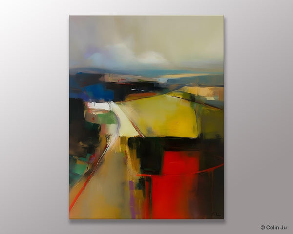 Oversized Abstract Wall Art Paintings, Large Wall Paintings for Bedroom, Contemporary Abstract Paintings on Canvas, Original Abstract Art-Silvia Home Craft