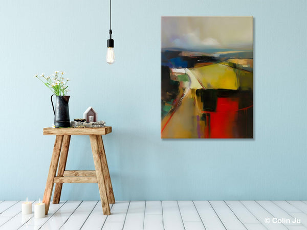 Oversized Abstract Wall Art Paintings, Large Wall Paintings for Bedroom, Contemporary Abstract Paintings on Canvas, Original Abstract Art-Silvia Home Craft