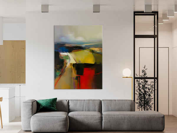 Oversized Abstract Wall Art Paintings, Large Wall Paintings for Bedroom, Contemporary Abstract Paintings on Canvas, Original Abstract Art-Silvia Home Craft