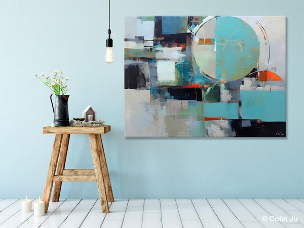Extra Large Modern Canvas Paintings, Hand Painted Canvas Art, Large Original Wall Art Painting for Bedroom, Acrylic Paintings on Canvas-Silvia Home Craft