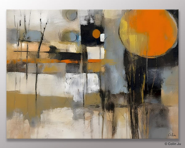 Large Wall Art Painting for Bedroom, Oversized Abstract Wall Art Paintings, Original Modern Artwork, Contemporary Acrylic Painting on Canvas-Silvia Home Craft