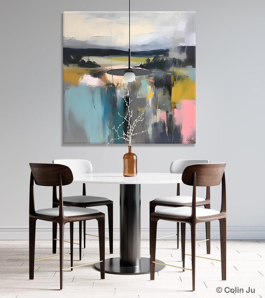 Contemporary Canvas Art, Original Modern Wall Art, Modern Acrylic Artwork, Modern Canvas Paintings, Large Abstract Painting for Bedroom-Silvia Home Craft