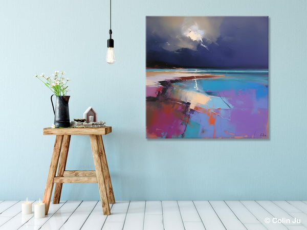 Landscape Canvas Paintings, Hand Painted Canvas Art, Landscape Acrylic Art, Original Abstract Art, Large Landscape Paintings for Living Room
