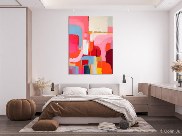 Contemporary Acrylic Painting on Canvas, Simple Abstract Art, Large Painting for Dining Room, Original Canvas Artwork, Wall Art Paintings-Silvia Home Craft