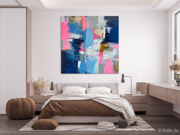 Canvas Art, Original Modern Wall Art, Modern Acrylic Artwork, Modern Canvas Paintings, Contemporary Large Abstract Painting for Dining Room-Silvia Home Craft
