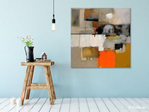 Contemporary Canvas Art, Modern Acrylic Artwork, Buy Art Paintings Online, Original Modern Paintings, Large Abstract Painting for Bedroom-Silvia Home Craft