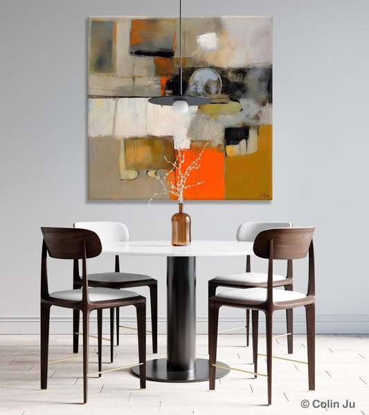 Contemporary Canvas Art, Modern Acrylic Artwork, Buy Art Paintings Online, Original Modern Paintings, Large Abstract Painting for Bedroom-Silvia Home Craft