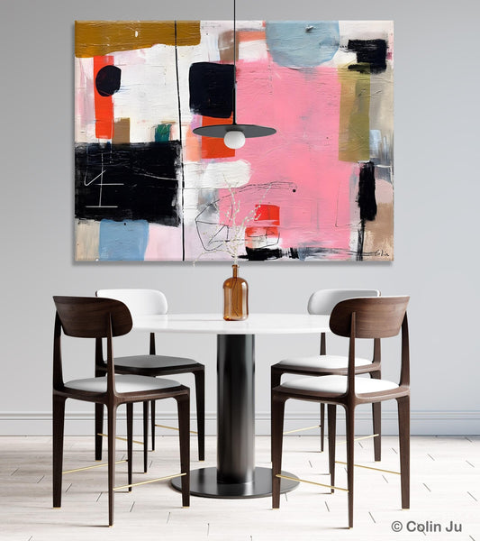 Modern Wall Art Ideas for Bedroom, Large Canvas Paintings, Original Abstract Art, Hand Painted Canvas Art, Contemporary Acrylic Paintings-Silvia Home Craft