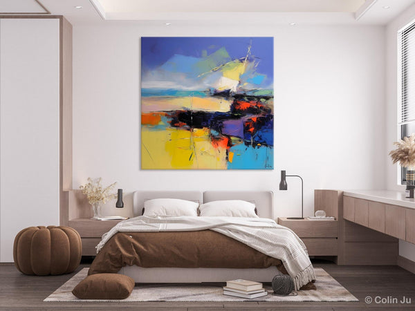 Modern Acrylic Artwork, Buy Art Paintings Online, Contemporary Canvas Art, Original Modern Paintings, Large Abstract Painting for Bedroom-Silvia Home Craft