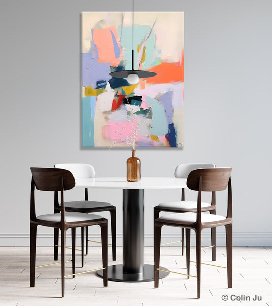 Original Artowrk, Abstract Wall Paintings, Hand Painted Canvas Art, Extra Large Paintings for Dining Room, Contemporary Wall Art Paintings-Silvia Home Craft