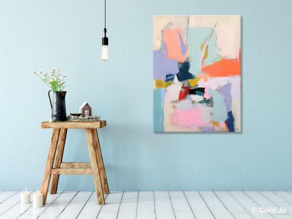 Original Artowrk, Abstract Wall Paintings, Hand Painted Canvas Art, Extra Large Paintings for Dining Room, Contemporary Wall Art Paintings-Silvia Home Craft